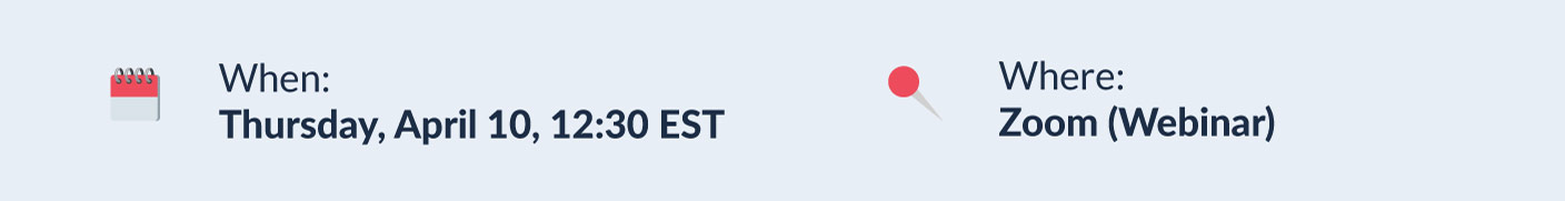 Genuity Security Webinar: Thursday, April 10, 12:30pm EST, via Zoom